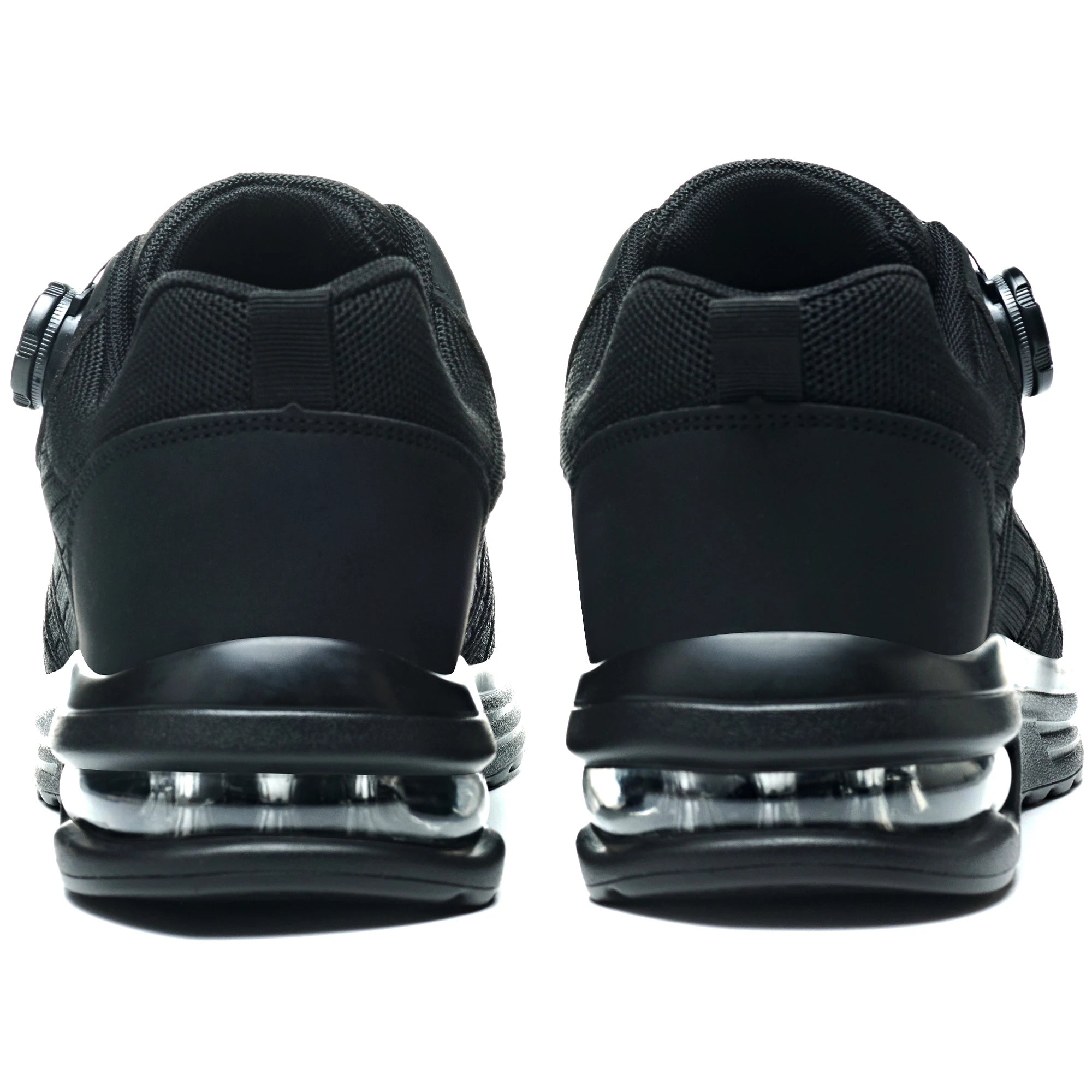 Nuevos zapatos de seguridad con hebilla giratoria para hombre, botas de trabajo ligeras antiimpacto y antiperforación, diseño deportivo de moda para exteriores profesionales