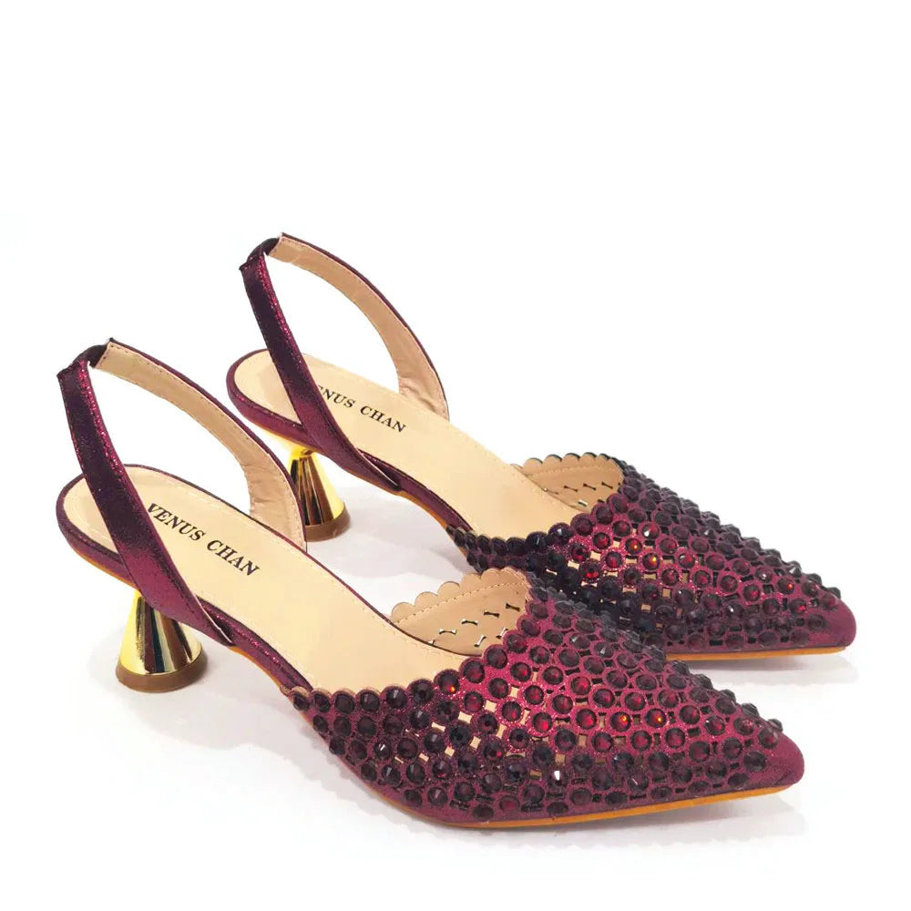 Sandalias con fondo de Muffin decoradas con cuentas para mujer, zapatos y bolso cómodos y versátiles, elegantes, a la moda, verano, 2023