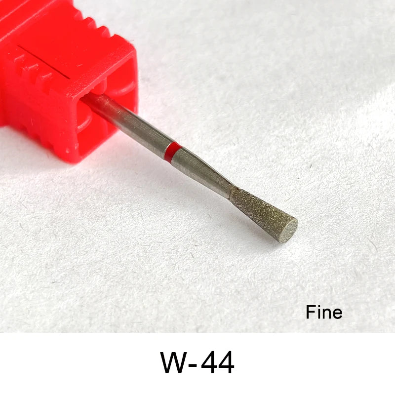 Brocas de cerámica para uñas de diamante, fresa para manicura, limas rotativas para cutículas izquierda y derecha, herramientas de accesorios para uñas DIY