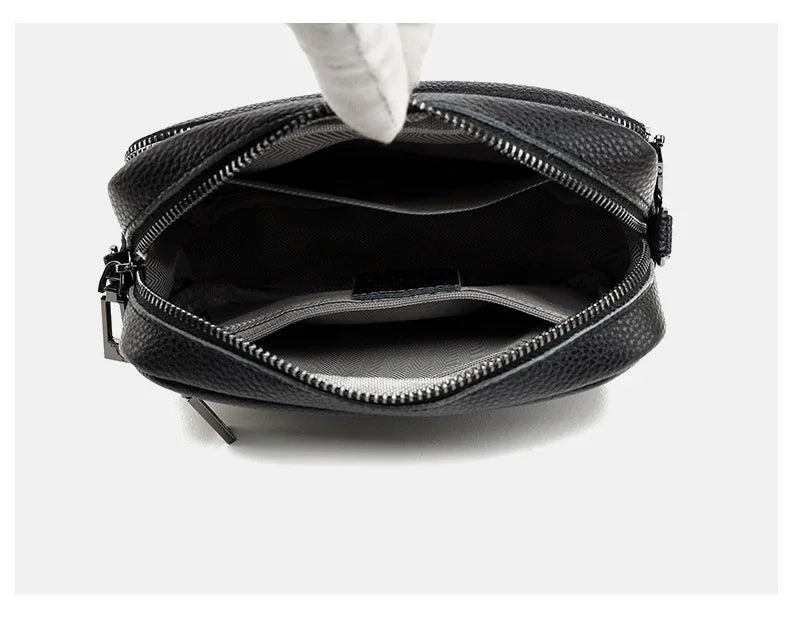 Bolso cruzado para mujer, diseño de moda espacial múltiple, gran capacidad, Material PU, bolso de hombro ligero