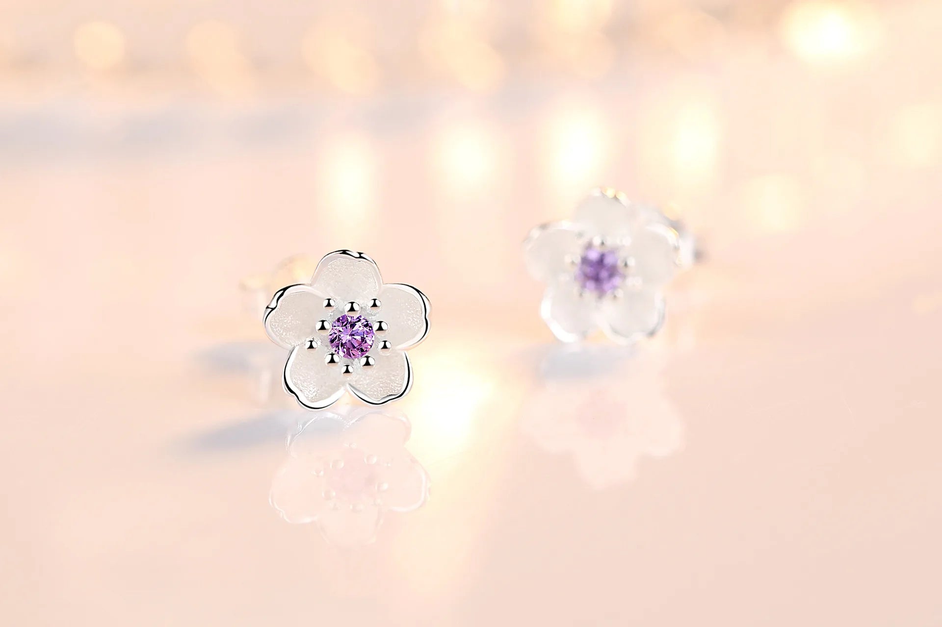 Pendientes pequeños de Plata de Ley 925 con circonita rosa y púrpura para mujer, accesorios de joyería de lujo elegantes para boda, venta al por mayor
