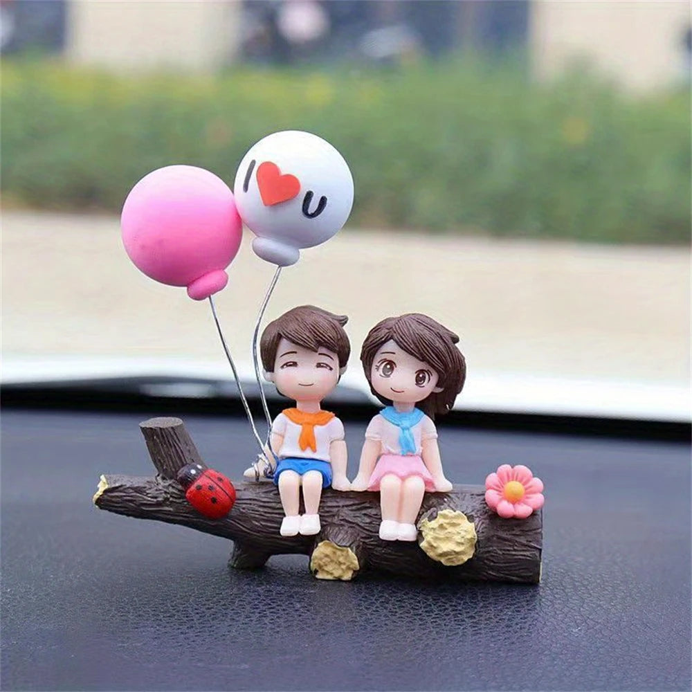 1 pieza, nueva rama de árbol, pareja, decoración de coche, decoración creativa de coche, accesorios creativos de moda para coche, adornos automotrices