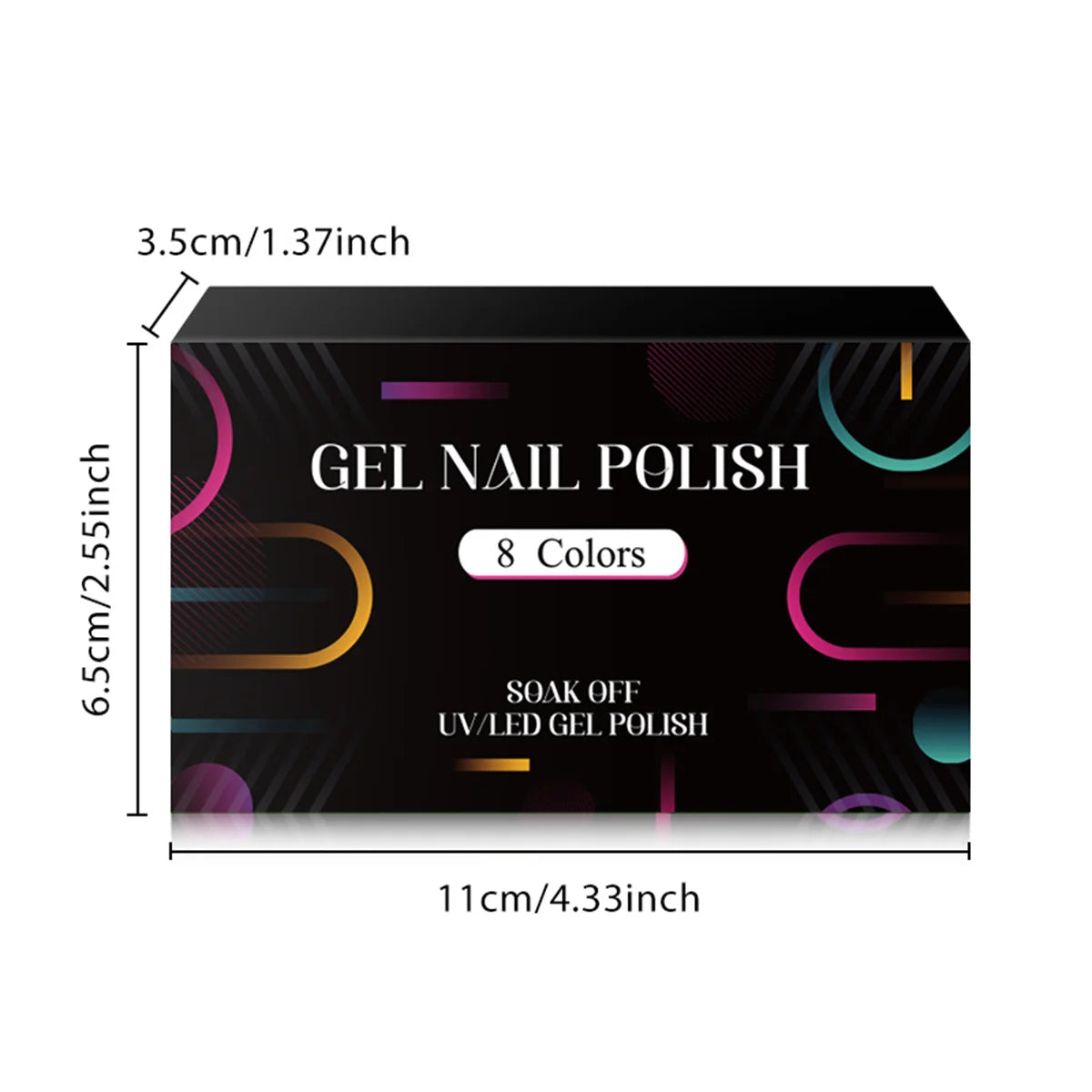 8 unids/set de esmalte de uñas de Gel fluorescente, barniz de Gel semipermanente colorido para decoración de uñas, suministros de manicura para uñas