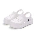 Zuecos de plataforma gruesa para mujer, sandalias de playa antideslizantes con parte inferior gruesa, cuñas de moda para verano 2024, sandalias EVA, zapatillas