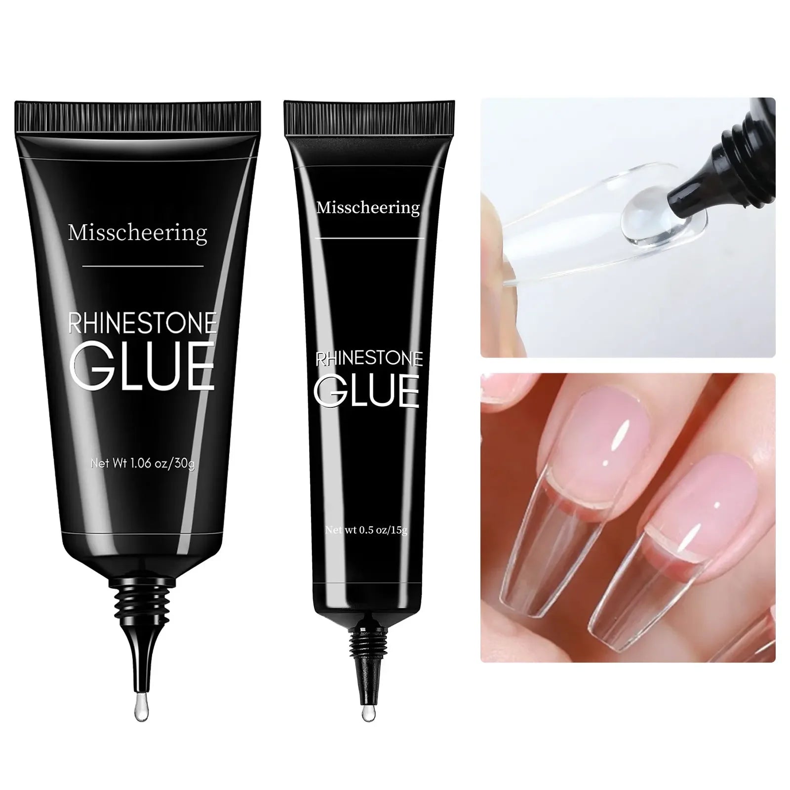 Pegamento de diamantes de imitación para uñas, Gel superfuerte para uñas, decoración de uñas 3D, Gema brillante, diamantes de Arte de uñas, 30g