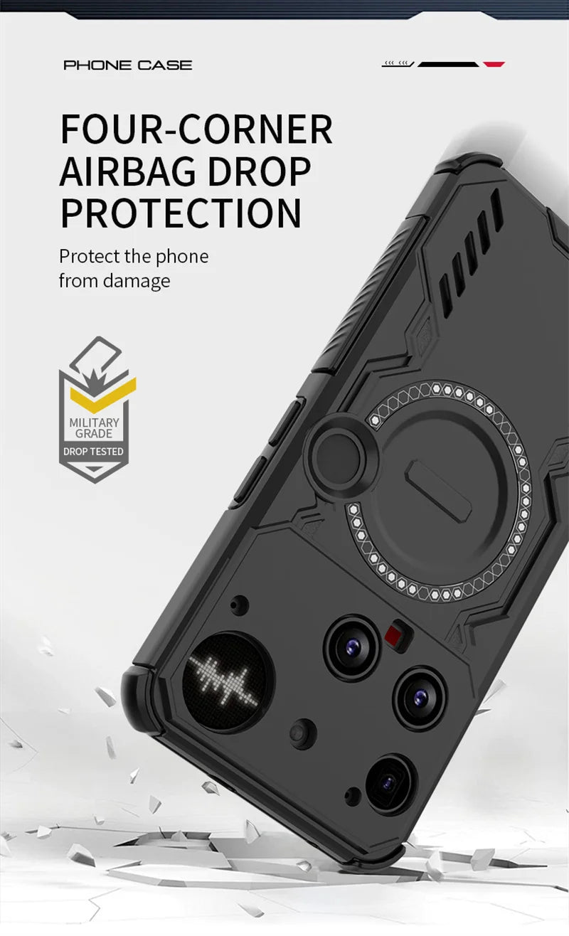 Funda de disipación de calor para Nothing Phone 3 3a Lite 4a Pro, protección de lente, carga inalámbrica magnética, carcasa trasera, Funda Coque