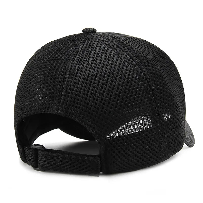 Gorra de béisbol de malla de verano de talla grande de cabeza grande para hombres y mujeres gorra transpirable de camionero ajustable para deportes al aire libre correr