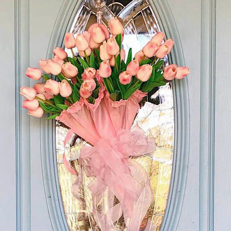 3/5/10/15/20 piezas tulipanes flores artificiales ramo de flores de tacto Real tulipanes flor falsa para decoración del hogar de la boda