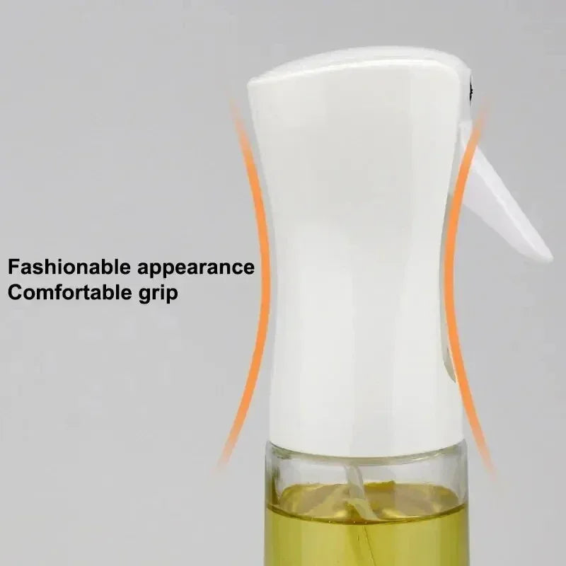 Rociador de Aceite para Cocinar de 200 ml - Dispensador de Aceite de Oliva en Aerosol - Botella Reutilizable de Grado Alimenticio para Aceite y Vinagre