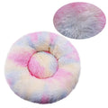 Cama redonda para perros, cama cálida de invierno para gatos, cesta de felpa para perros, cama lavable para mascotas, sofá para perros pequeños, medianos y grandes