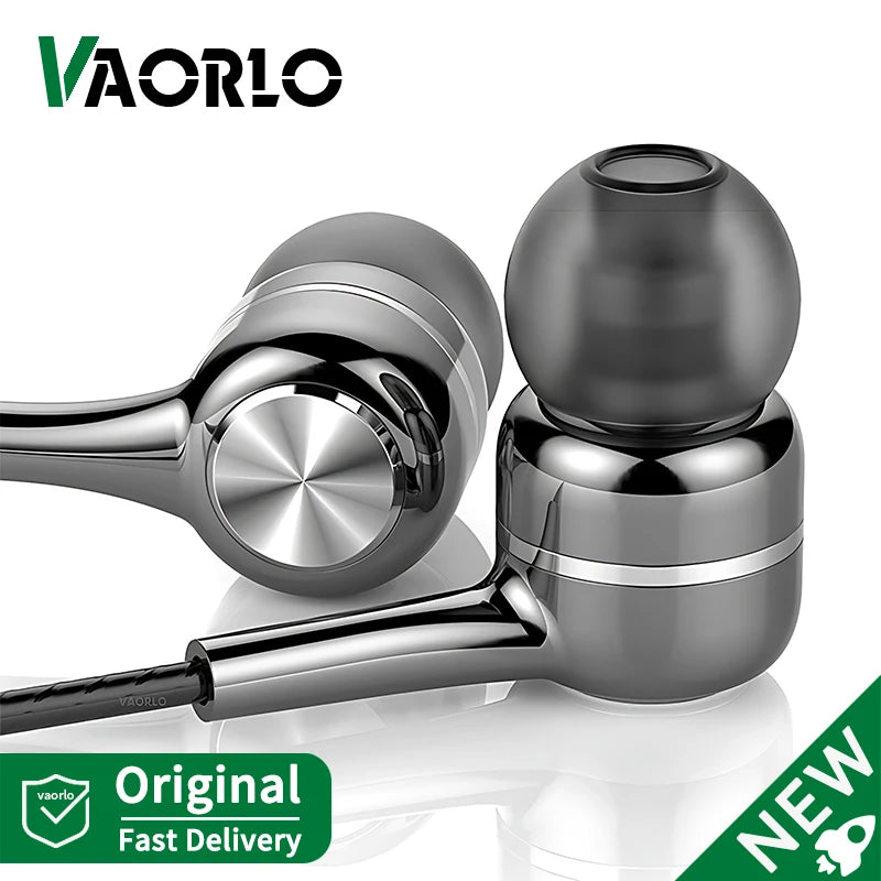 Auriculares intrauditivos con cable de 3,5mm, auriculares HIFI de graves pesados, Monitor deportivo, auriculares estéreo para música y videojuegos con micrófono