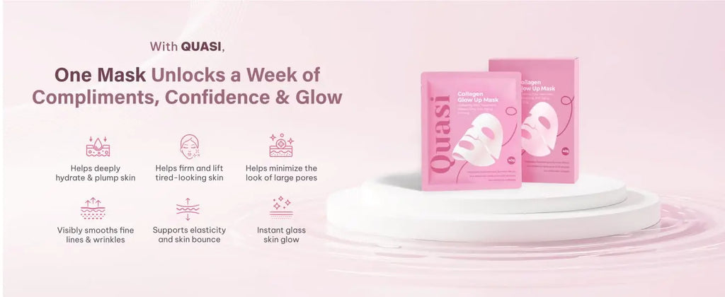 Mascarilla Facial de Colágeno Nocturna – Mascarilla Coreana Hidratante – Niacinamida y Colágeno de Bajo Peso Molecular – Reafirmante y Suavizante para la Piel