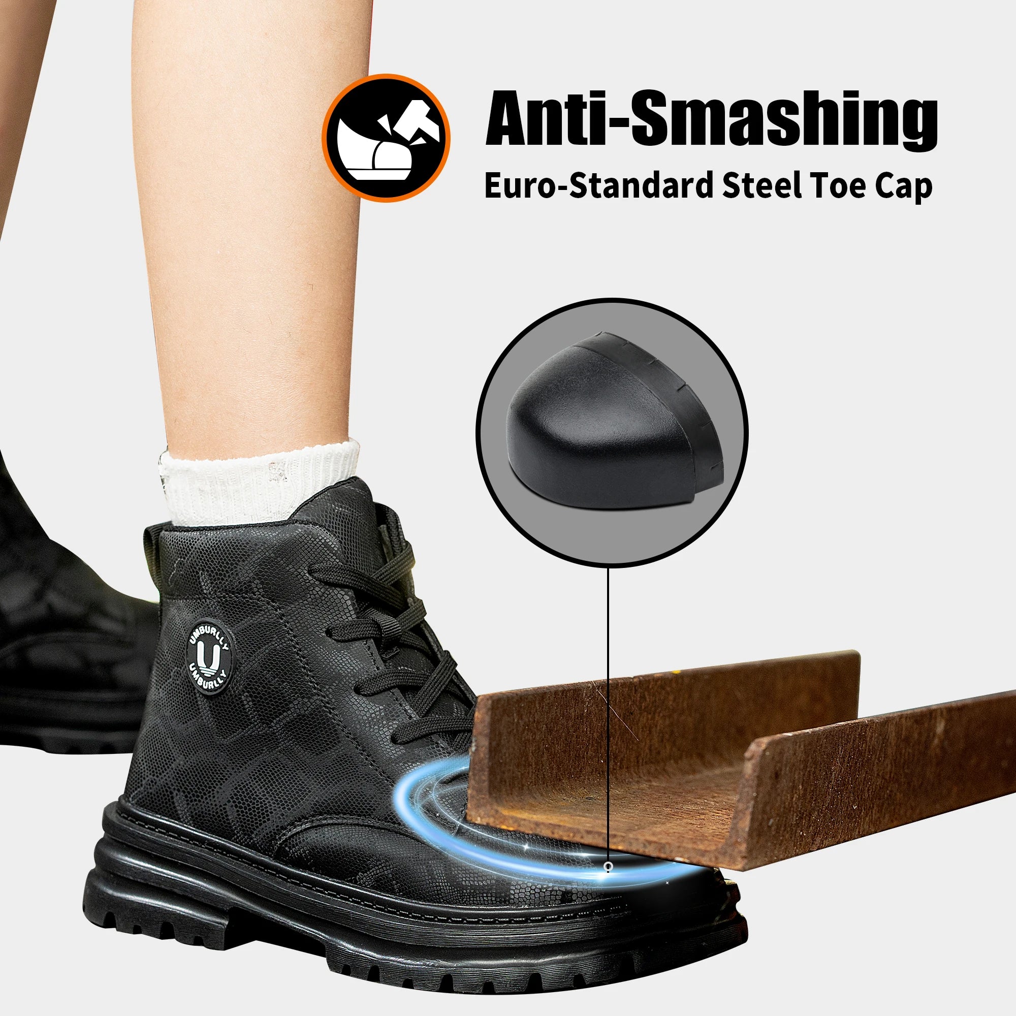 Botas de Trabajo de Seguridad con Punta de Acero para Mujer, Antiaplastamiento, Antipinchazos, Antideslizantes, Zapatos Deportivos Cómodos, Calzado de Seguridad Laboral