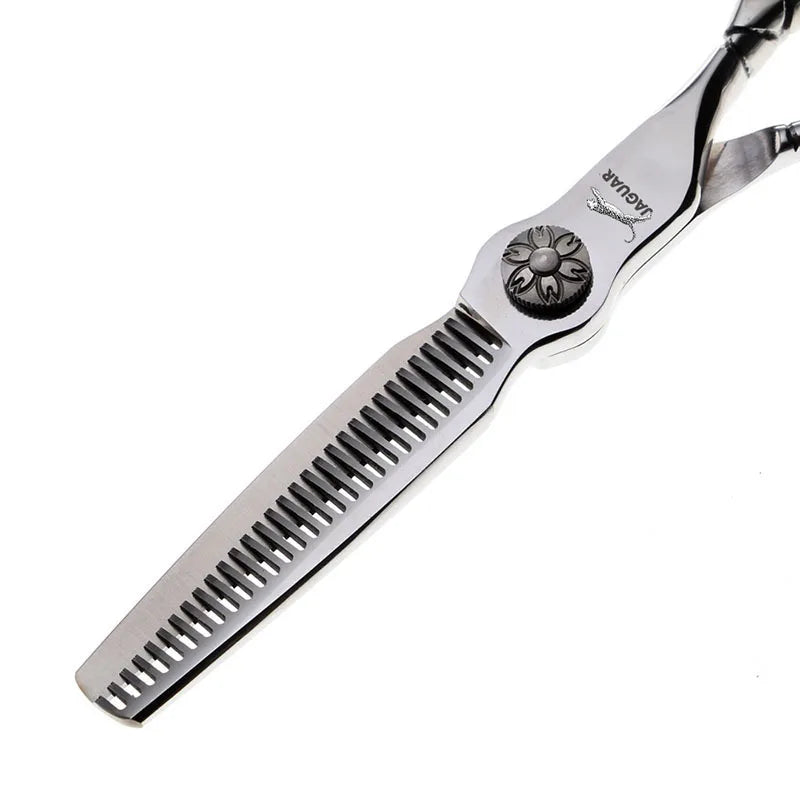 Juego de tijeras de peluquería profesionales de 6 pulgadas, tijeras de peluquero de corte + adelgazamiento, tijeras de pelo con personalidad de alta calidad, 30 dientes