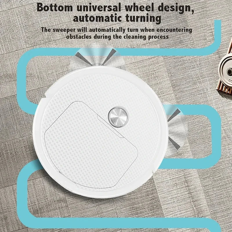 NUEVO Robot de Limpieza Inteligente 3 en 1, Mini Aspiradora Inalámbrica para el Hogar, Robots de Barrido para Uso Doméstico