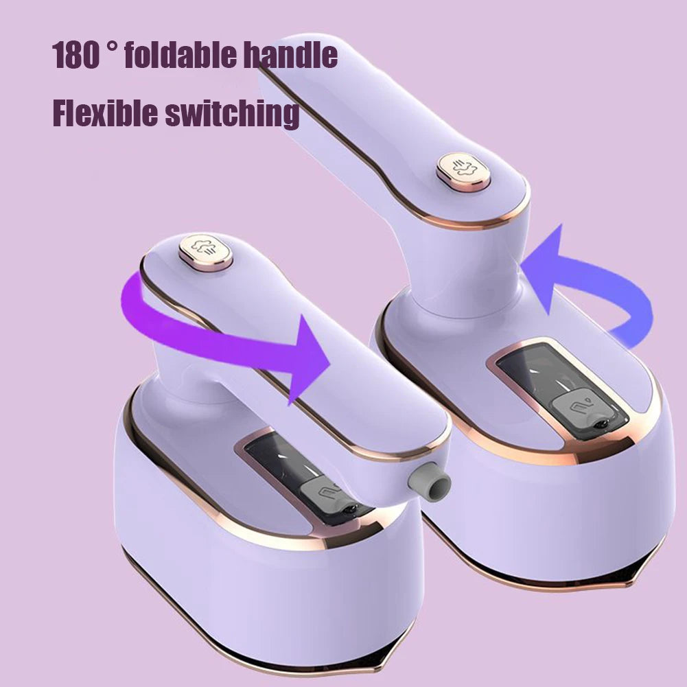 Mini plancha de vapor portátil de mano, vaporizador de ropa en seco y húmedo, doble máquina de planchado de tela para el hogar, Gadget de viaje para el hogar
