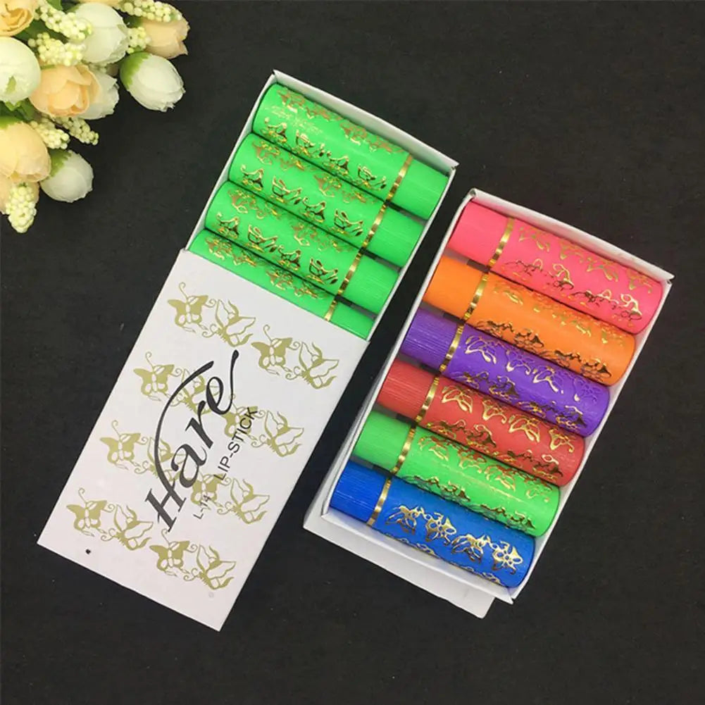 Lápiz labial de terciopelo de 6 colores, lápiz labial mágico mate, Color cambiante, brillo de labios Sexy, duradero, hidratante, resistente al agua