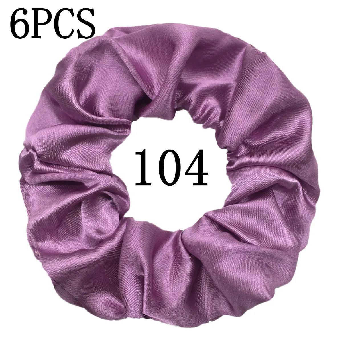 6 unids/lote, bandas para el pelo, lazos, cuerdas, soporte para cola de caballo para mujeres o niñas, accesorios, tocados de satén, Color sólido 100