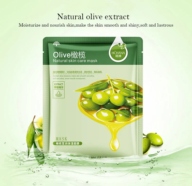Mascarilla Facial de plantas naturales, máscara Facial hidratante, Control de aceite, antienvejecimiento, fruta, Aloe, hoja coreana, productos de belleza y cuidado de la piel, 30 piezas