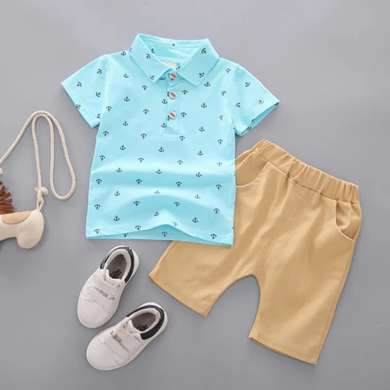 Conjuntos de ropa de verano para niños camiseta y pantalones cortos para niños 2 uds. traje deportivo para bebés de 1, 2, 3 y 4 años, ropa para niños