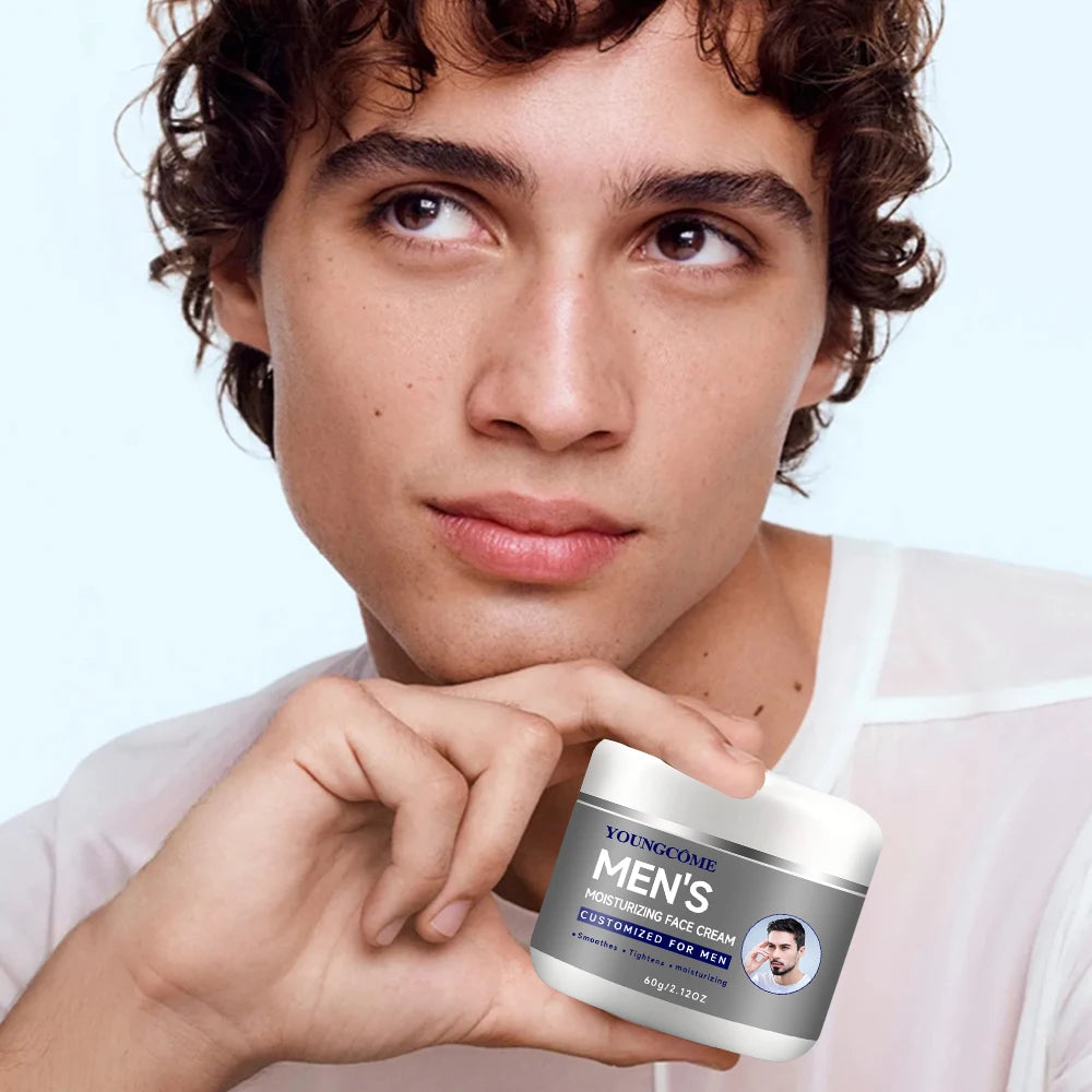 Crema hidratante de colágeno para hombres con retinol y vitaminas, refrescante e hidratante, mejora la elasticidad de la piel, día y noche.