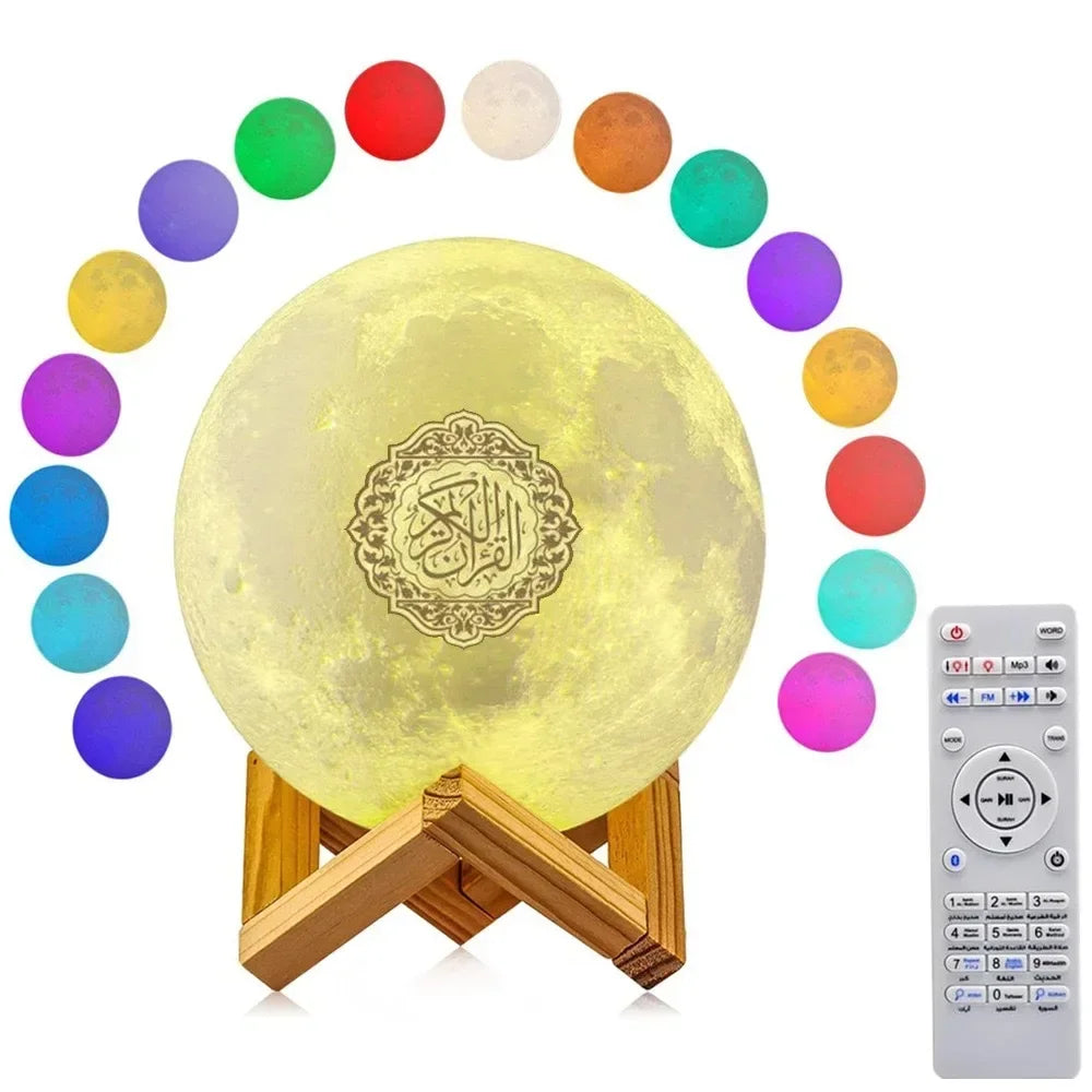 Azan-luz nocturna musulmana, Corán, portátil, inalámbrico, Caixa De Som, Altavoz Bluetooth, caja De sonido De música, lámpara sagrada Blutooth, Mini deflector