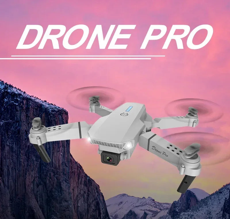 Dron plegable inteligente E88 Pro, compatible con conmutación de cámara simple/doble, calidad de imagen de 4K + disparo gran angular, WiFiDirect Real-Tim