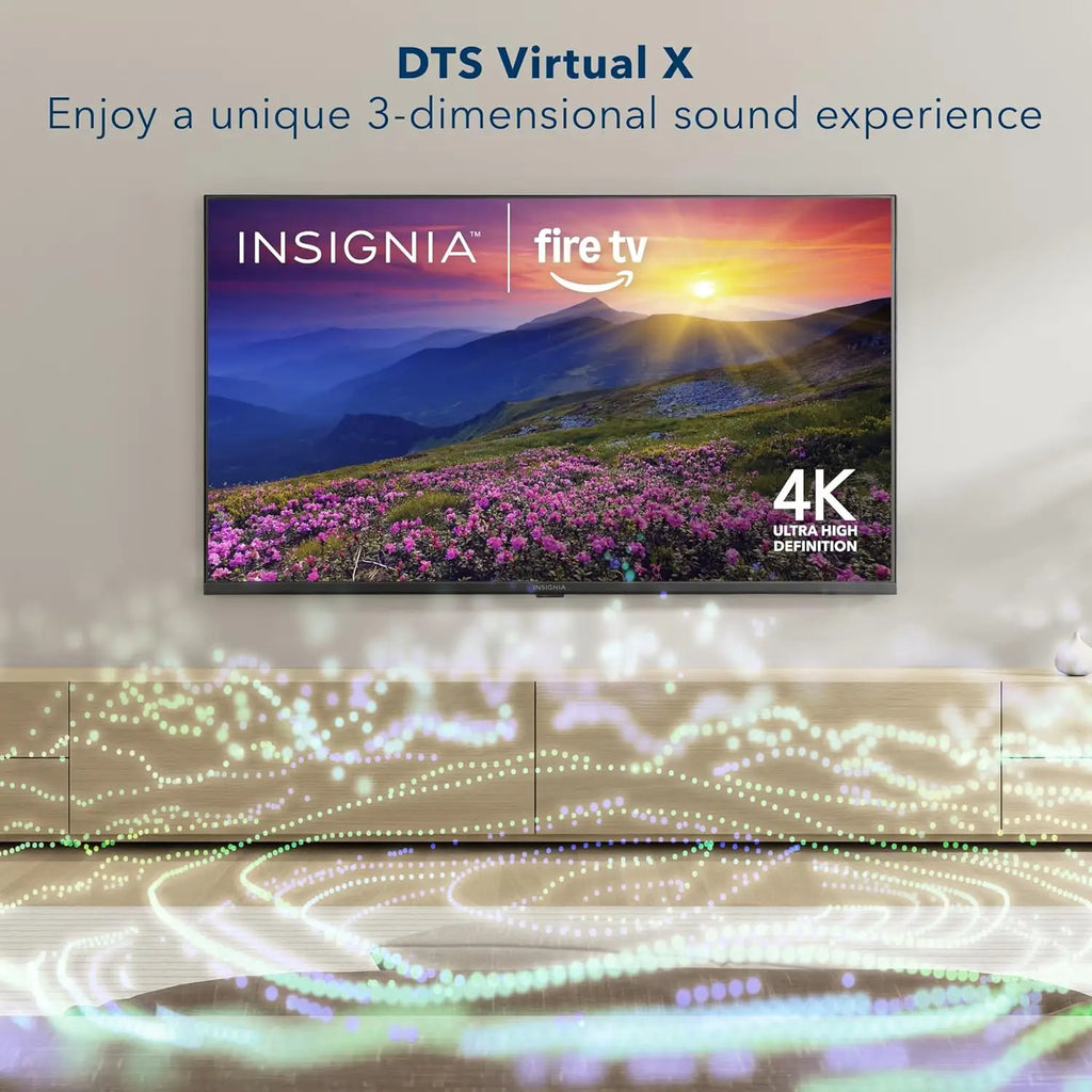 Televisor Inteligente LED 4K UHD de 55 Pulgadas, Serie F50, con Control Remoto por Voz Alexa, Perfecto para Entretenimiento en el Hogar