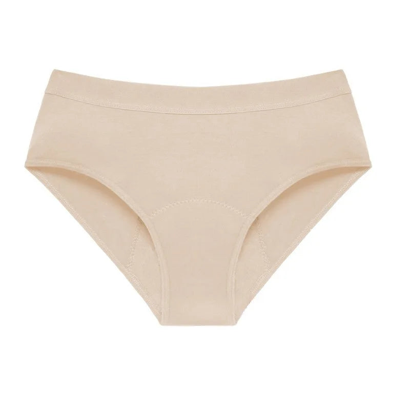Bragas menstruales absorbentes de 4 capas a prueba de fugas para mujer, pantalones fisiológicos de flujo pesado, calzoncillos posparto de algodón de talla grande