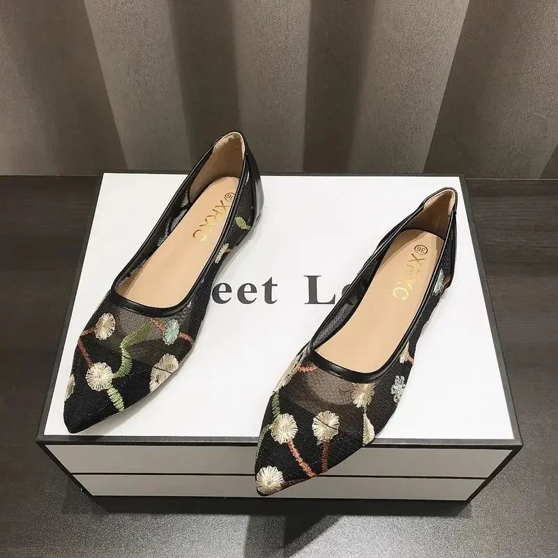Calzado de mujer de moda de alta calidad, zapatos planos informales antideslizantes para mujer, tendencia 20225, zapato de promoción joven, marca de lujo