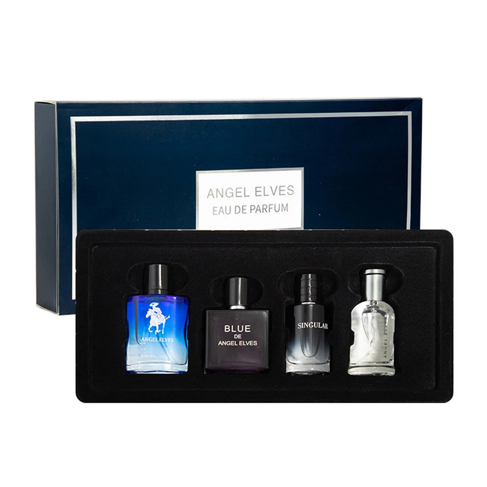 Perfume de marca para hombre con fecha, 120ml, Perfumes de feromonas masculinos duraderos y encantadores, Perfume en aerosol para hombre, caja de regalo para hombre, juego de 4 Uds. Nuevo