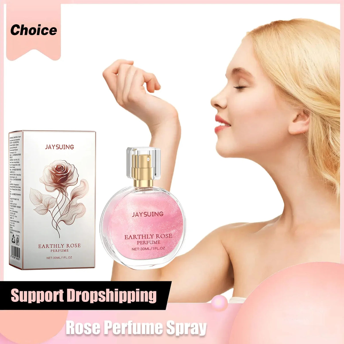 Perfume de larga duración para mujer, fragancias florales rosas, aerosoles corporales, hidratante, aroma fresco, desodorante para la piel, Perfumes de feromonas