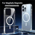 Nuevo Anti caída para iPhone 16 15 14 13 12 11 Pro Max Material de PC carga magnética no amarillenta antideslizante funda protectora ultrafina