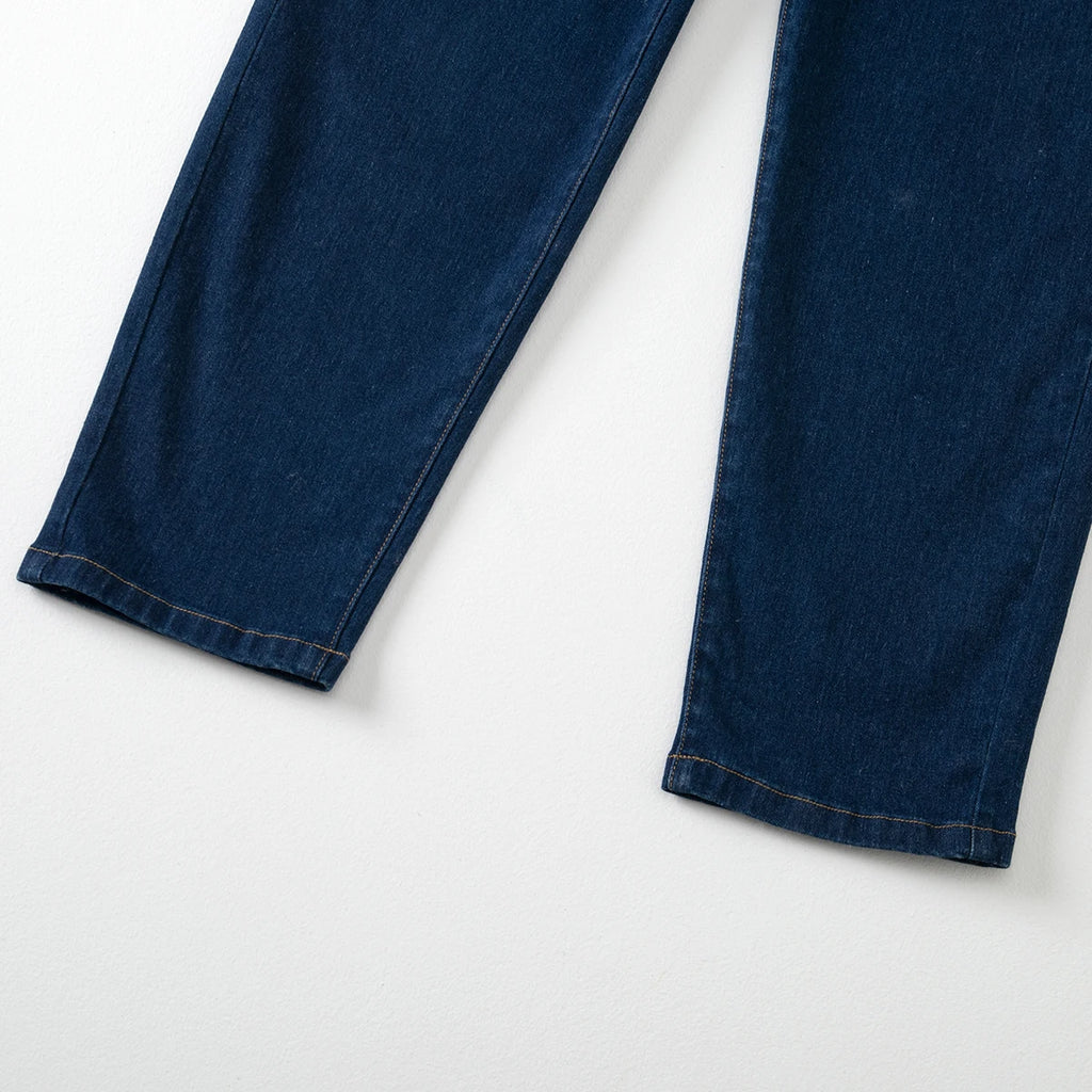 Pantalones vaqueros de pierna recta para hombre, de color liso, para primavera y otoño, a la moda, elegantes, sencillos, informales, negros, versátiles, para exteriores