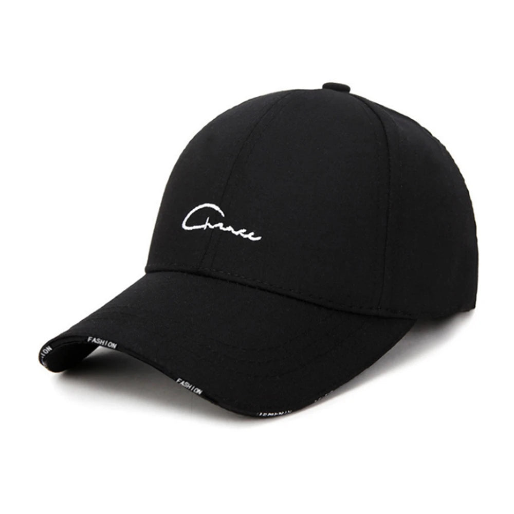 Sombrero Hombres y Mujeres Primavera y Verano Béisbol Hipster Salvaje Blanco y Negro Ocio Viajes Gorra de protección solar