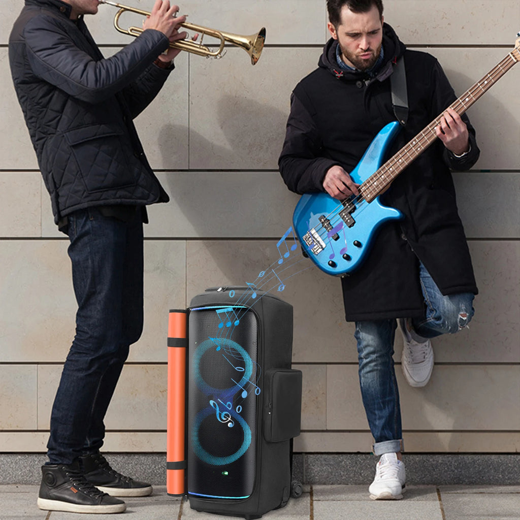 Para JBL Partybox 720 funda antipolvo para altavoz portátil con bolsillo para micrófono bolsa de almacenamiento para altavoz de doble cara resistente al desgaste para viajes al aire libre