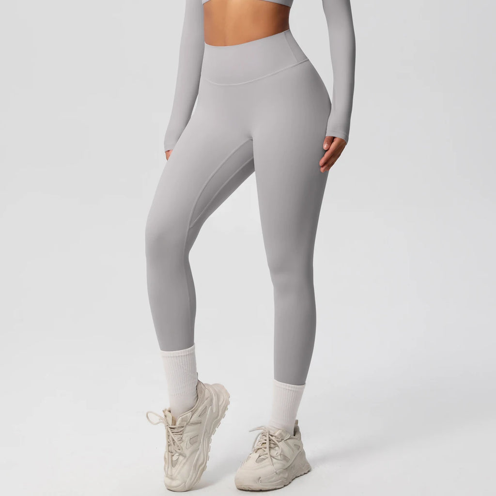 Mallas de Yoga de cintura alta para mujer, mallas con sensación desnuda, Fitness, correr, pantalones de Yoga, mallas ajustadas de gimnasio energético, mallas de entrenamiento informales