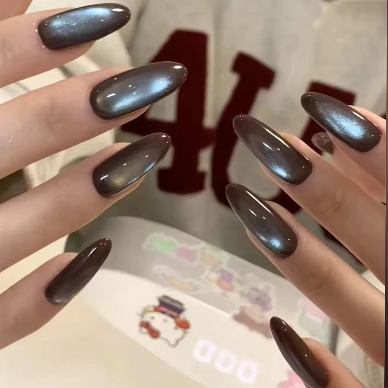 1-12 Uds. Esmalte de Uñas en Gel Magnético Ojo de Gato Marrón con Luz Azul, Larga Duración, Novedad 2026, Suministros para Uñas, Arte de Uñas, Venta Caliente