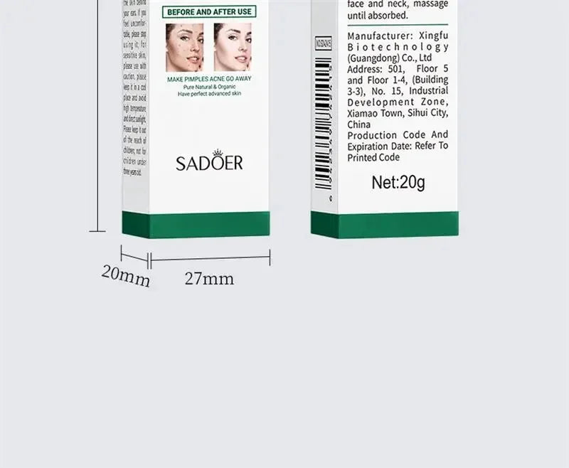 Crema para eliminar el acné del árbol de té, Control de aceite hidratante suave para el rostro, Gel Facial para eliminar el acné, espinillas, belleza y salud