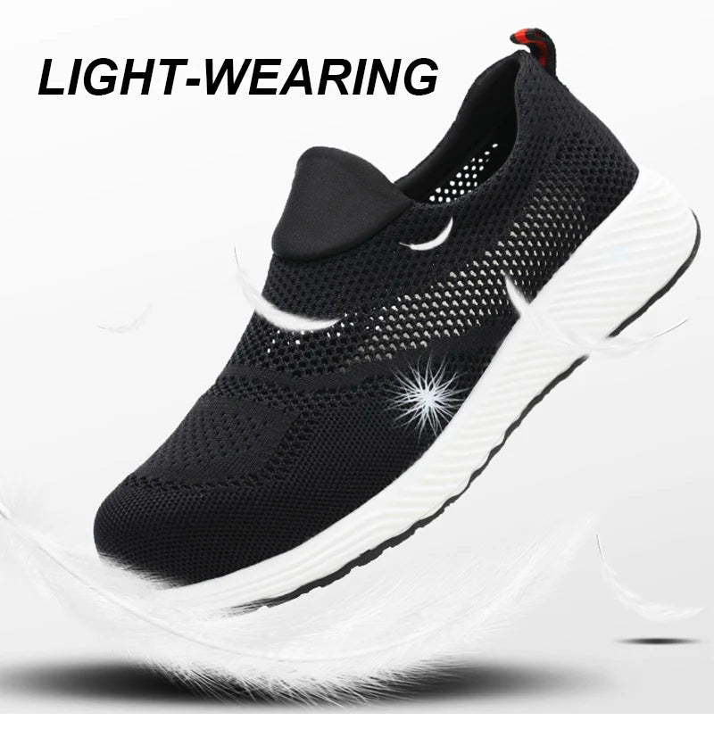 Zapatillas de trabajo ligeras de malla de verano, zapatos de seguridad protectores con punta de acero para el trabajo, zapatos de construcción transpirables para hombres y mujeres, botas de trabajo para hombres