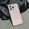 Preciosa funda de teléfono magnética para iPhone 16 Pro 15 14 13 Pro Max 15Pro, funda con soporte de lazo de perlas, fundas a prueba de golpes para Magsafe