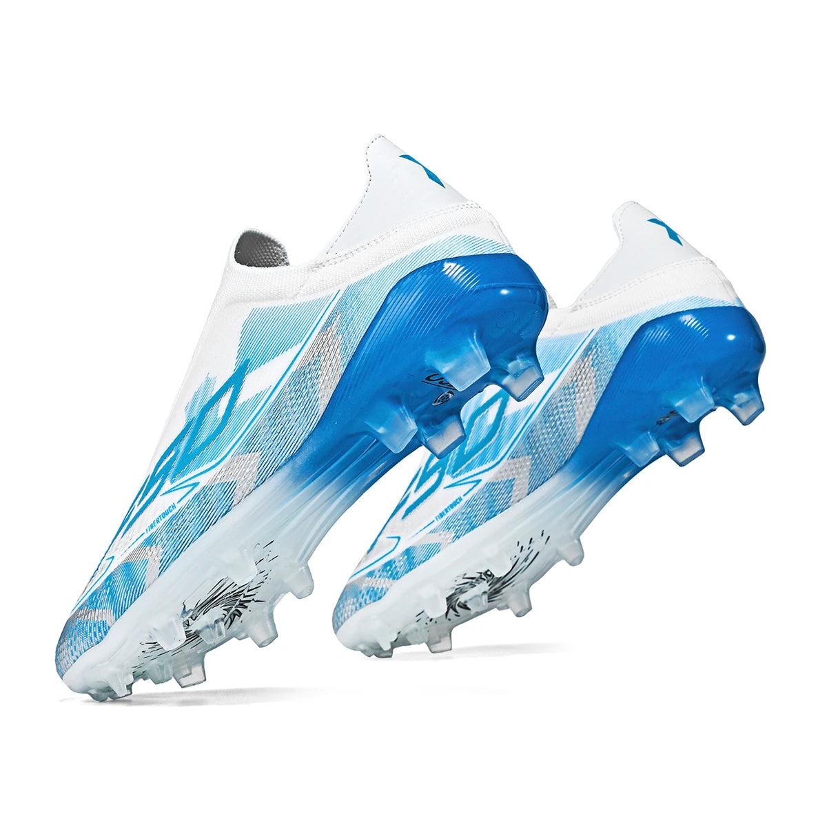 Zapatos de Fútbol Unisex AG/FG para Adultos, Cuero Sintético PU Premium, Tacos Largos de TPU, Antideslizantes, Diseñados para un Rendimiento Máximo