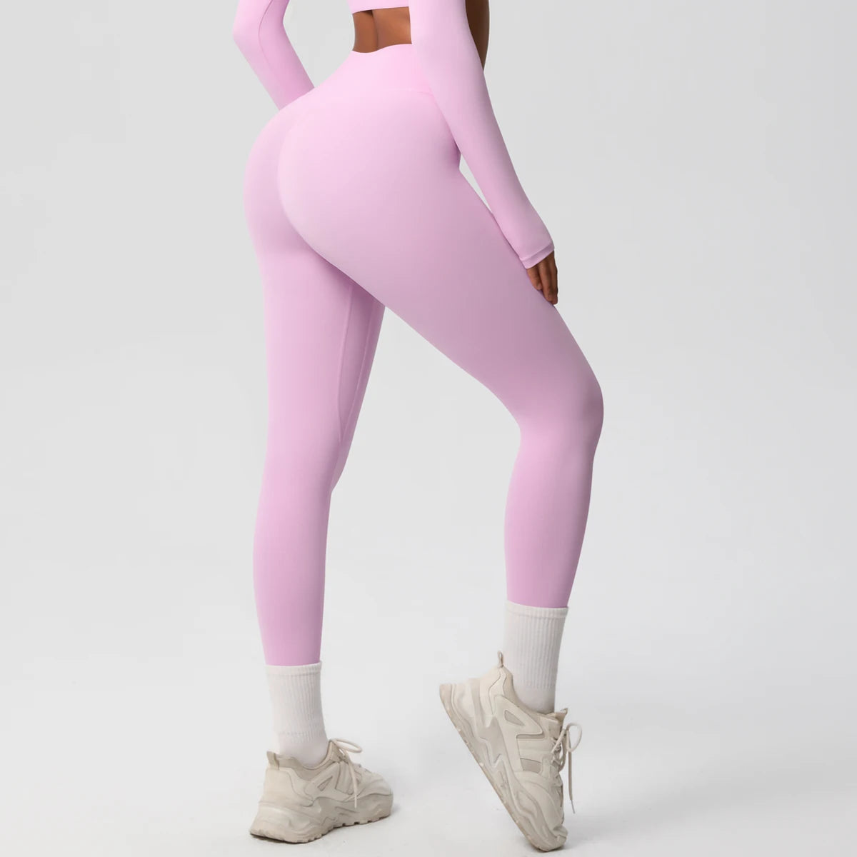 Mallas de Yoga de cintura alta para mujer, mallas con sensación desnuda, Fitness, correr, pantalones de Yoga, mallas ajustadas de gimnasio energético, mallas de entrenamiento informales