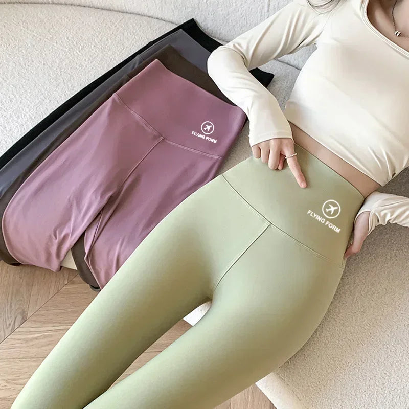 M-XL pantalones de tiburón para mujer, mallas finas de cintura alta para levantar el vientre y la cadera, mallas negras para pies pequeños, primavera Otoño Invierno
