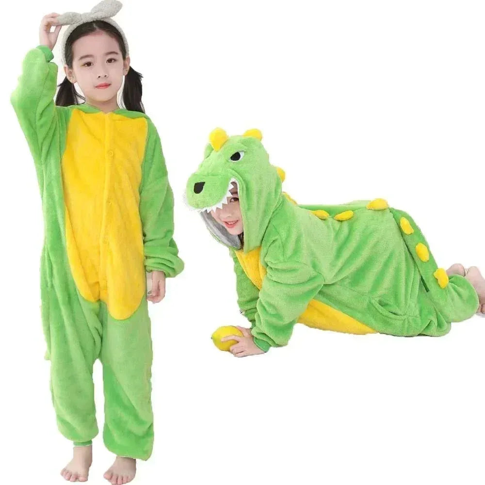 Pijamas de Dinosaurio para Niños de 3 a 12 Años, Conjunto de Pijamas de Franela, Ropa de Dormir Infantil