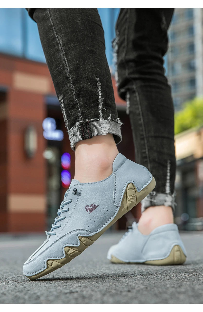 Zapatos de hombre para las cuatro estaciones, nuevos zapatos informales de talla grande, zapatos transpirables de suela suave a la moda para exteriores, zapatos deportivos para caminar para hombre