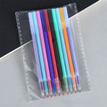 Juego de bolígrafos retráctiles borrables de color, 10 Uds., con recambios, escritura de dientes de punta extrafina de 0,5mm, perfecto para útiles escolares