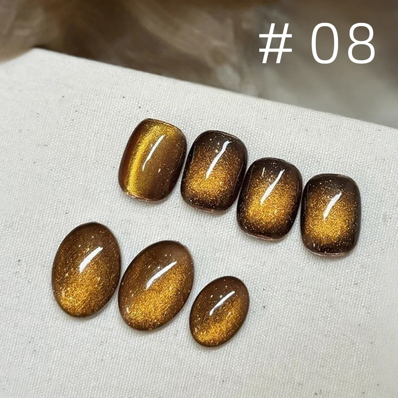 1-12 Uds. Esmalte de Uñas en Gel Magnético Ojo de Gato Marrón con Luz Azul, Larga Duración, Novedad 2026, Suministros para Uñas, Arte de Uñas, Venta Caliente