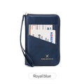 Nueva bolsa de pasaporte retro para hombres y mujeres, funda de pasaporte de moda RFID, accesorios de viaje con clip para pasaporte de cuero multifuncional