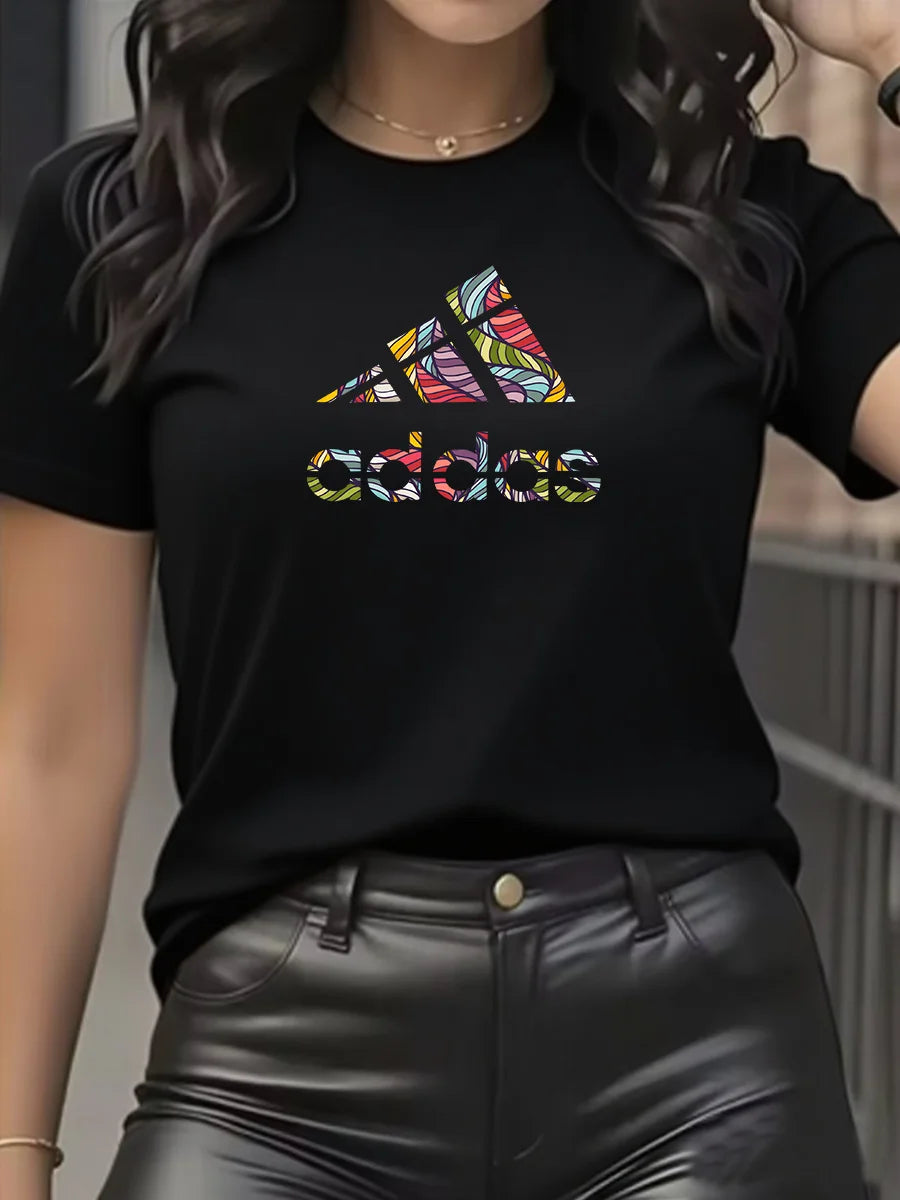 Camiseta de marca a la moda con súper descuento para hombre y mujer, Camiseta de manga corta de algodón puro, ajustada, con cuello redondo, transpirable